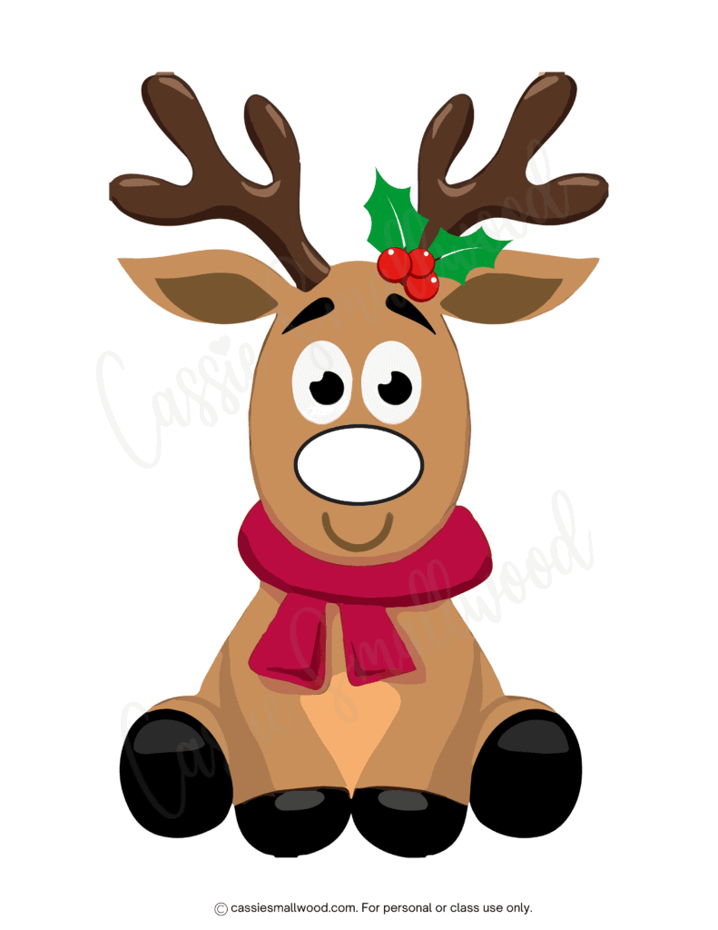 cute pin the nose on rudolph game (free printable) - cassie smallwood